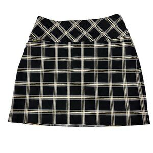 Swing Control Womens Plus Size 14 Skort Skirt Black Gold Stretch Golf Pickleball